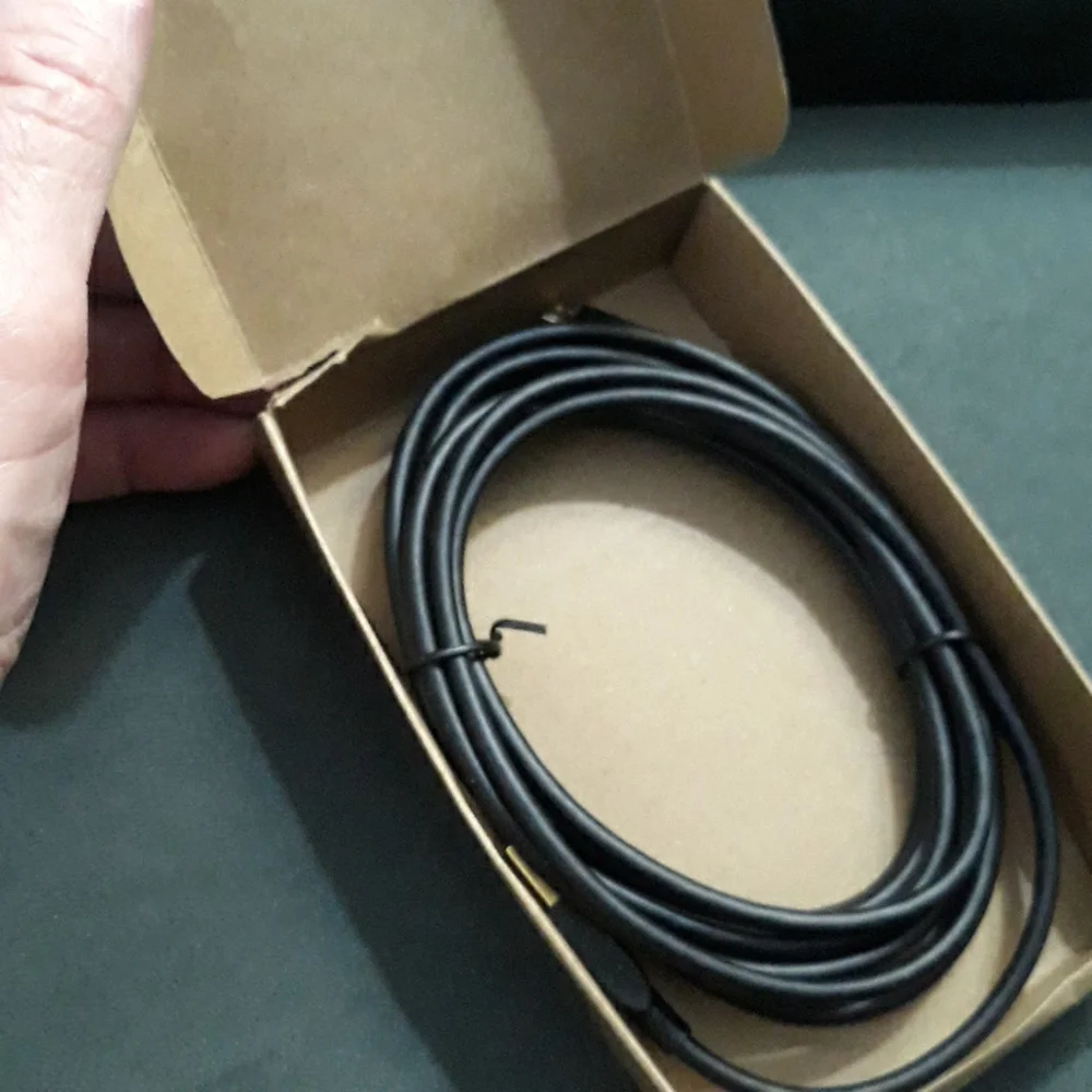 USB 2.0 A-Male to Micro B black charger cable 10 feet long. Android compatible.